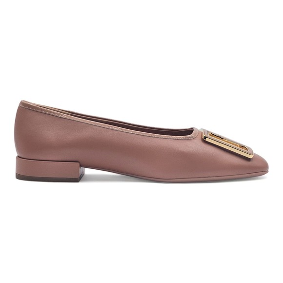 Salvatore Ferragamo Myrna Leather Embellished Ballet Flats 9.5 $695 - Picture 3 of 11